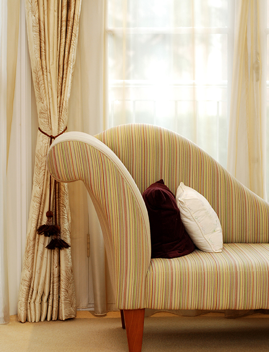 Custom made curtains by Heaton Fabrics in Bolton
