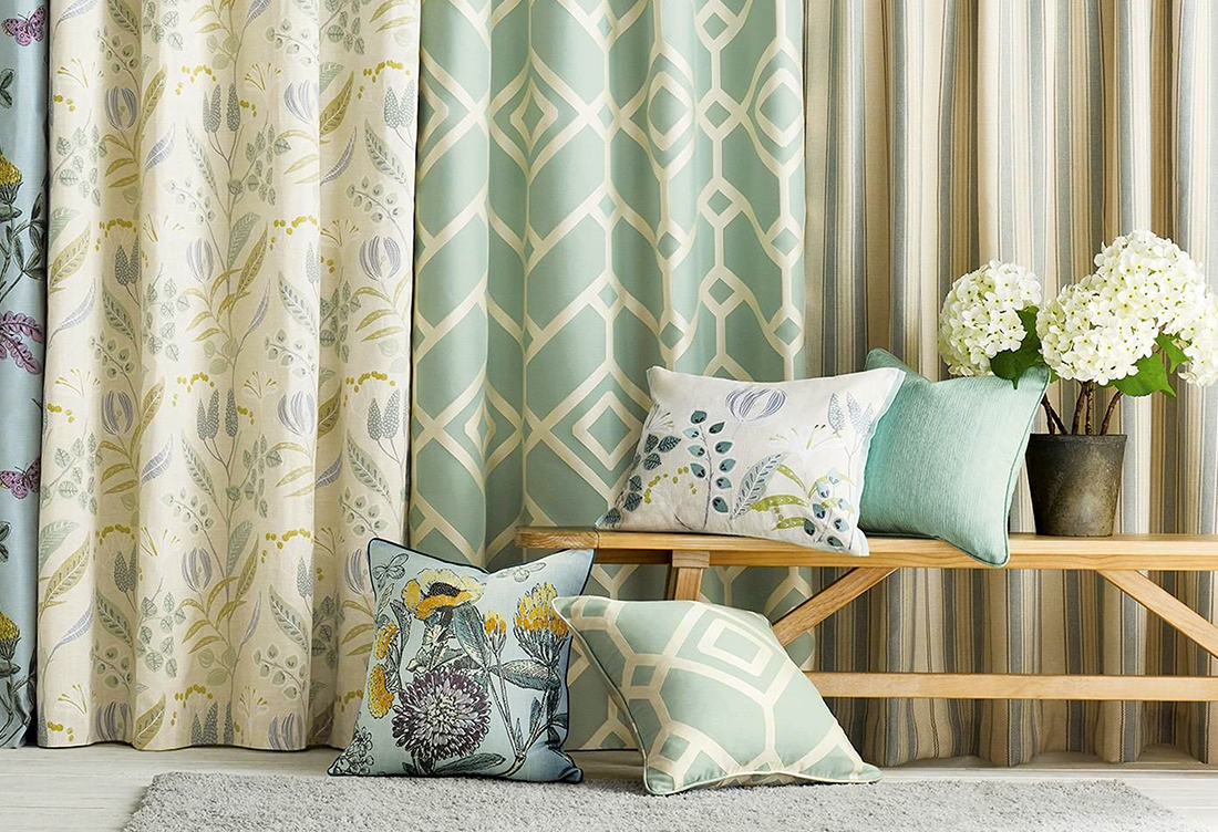 Tailor-made curtains in Bolton by Heaton Fabrics